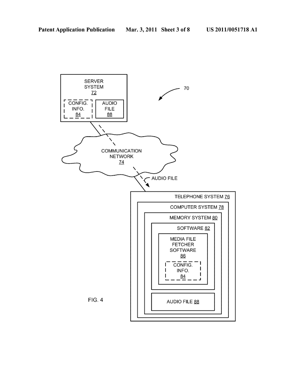 METHODS AND APPARATUS FOR DELIVERING AUDIO CONTENT TO A CALLER PLACED ON HOLD - diagram, schematic, and image 04