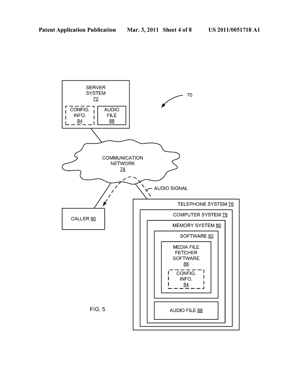 METHODS AND APPARATUS FOR DELIVERING AUDIO CONTENT TO A CALLER PLACED ON HOLD - diagram, schematic, and image 05