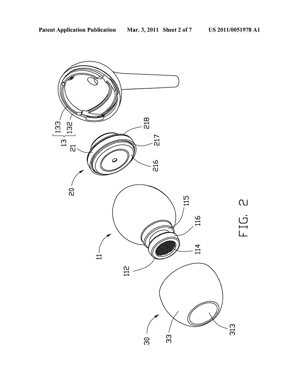 EARPHONE WITH DETACHABLE COVERS - diagram, schematic, and image 03