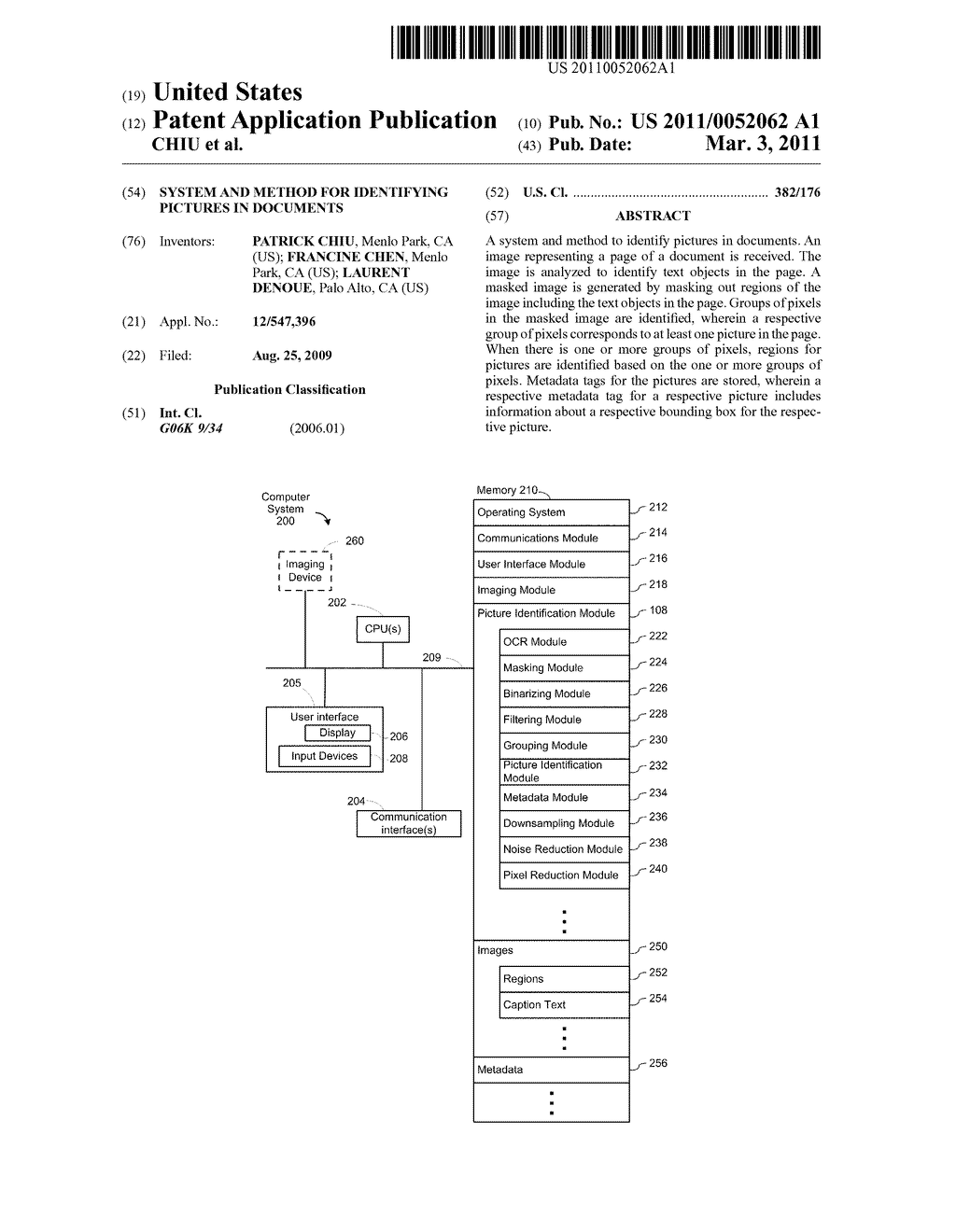 SYSTEM AND METHOD FOR IDENTIFYING PICTURES IN DOCUMENTS - diagram, schematic, and image 01