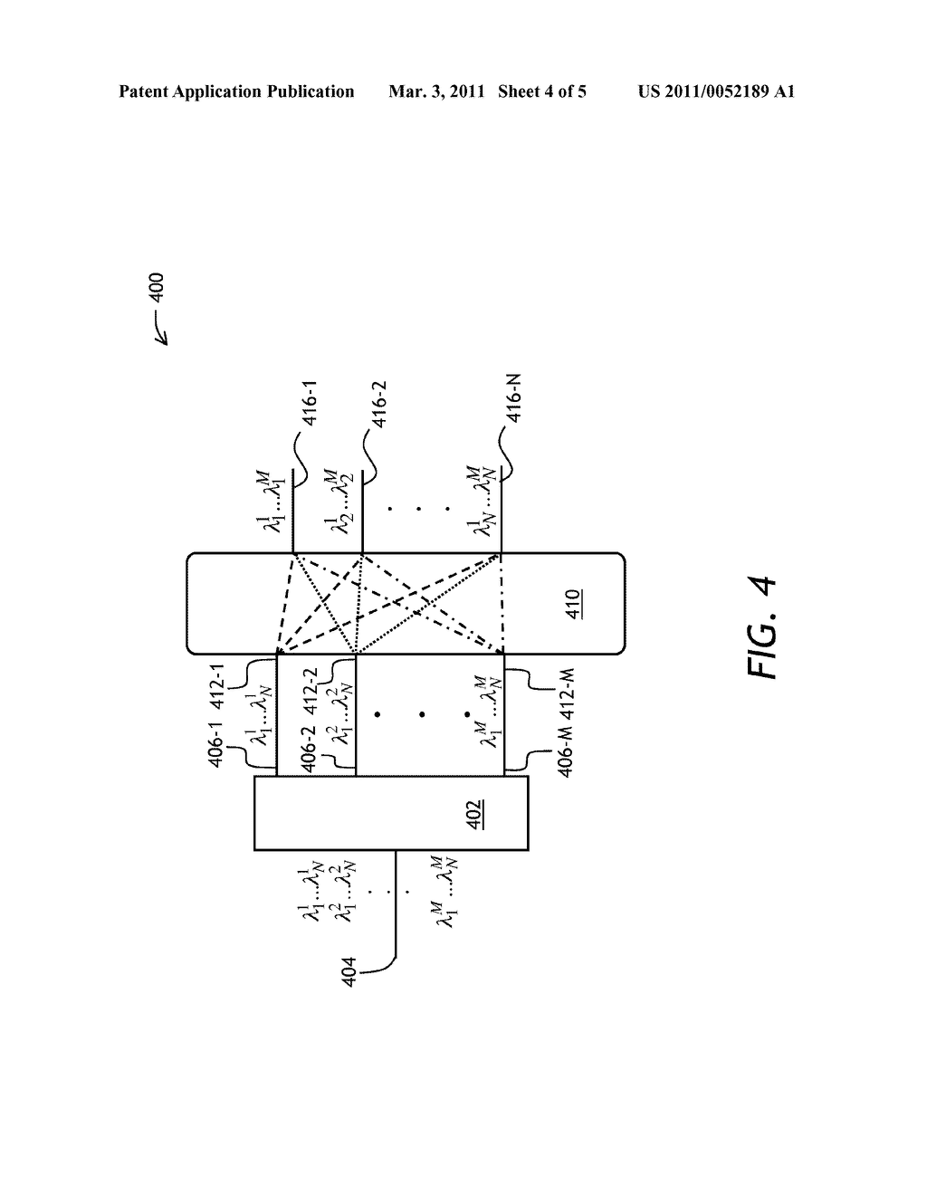 OPTICAL DEVICE FOR REARRANGING WAVELENGTH CHANNELS - diagram, schematic, and image 05