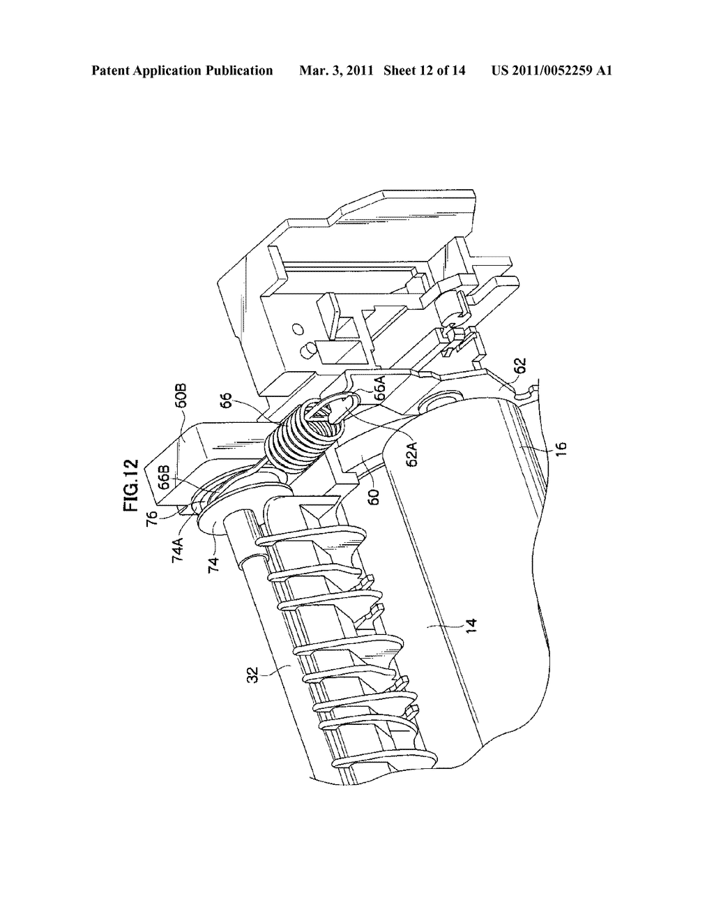 PRESSURE ADJUSTING MECHANISM FOR A FIXING DEVICE AND IMAGE FORMING APPARATUS - diagram, schematic, and image 13