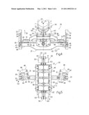 GUIDE DEVICE FOR SUPPORTING AN UNDERWATER PIPELINE, LAYING RAMP COMPRISING SUCH A GUIDE DEVICE, LAYING VESSEL EQUIPPED WITH SUCH A LAYING RAMP, AND METHOD OF CONTROLLING AN UNDERWATER-PIPELINE LAYING RAMP diagram and image