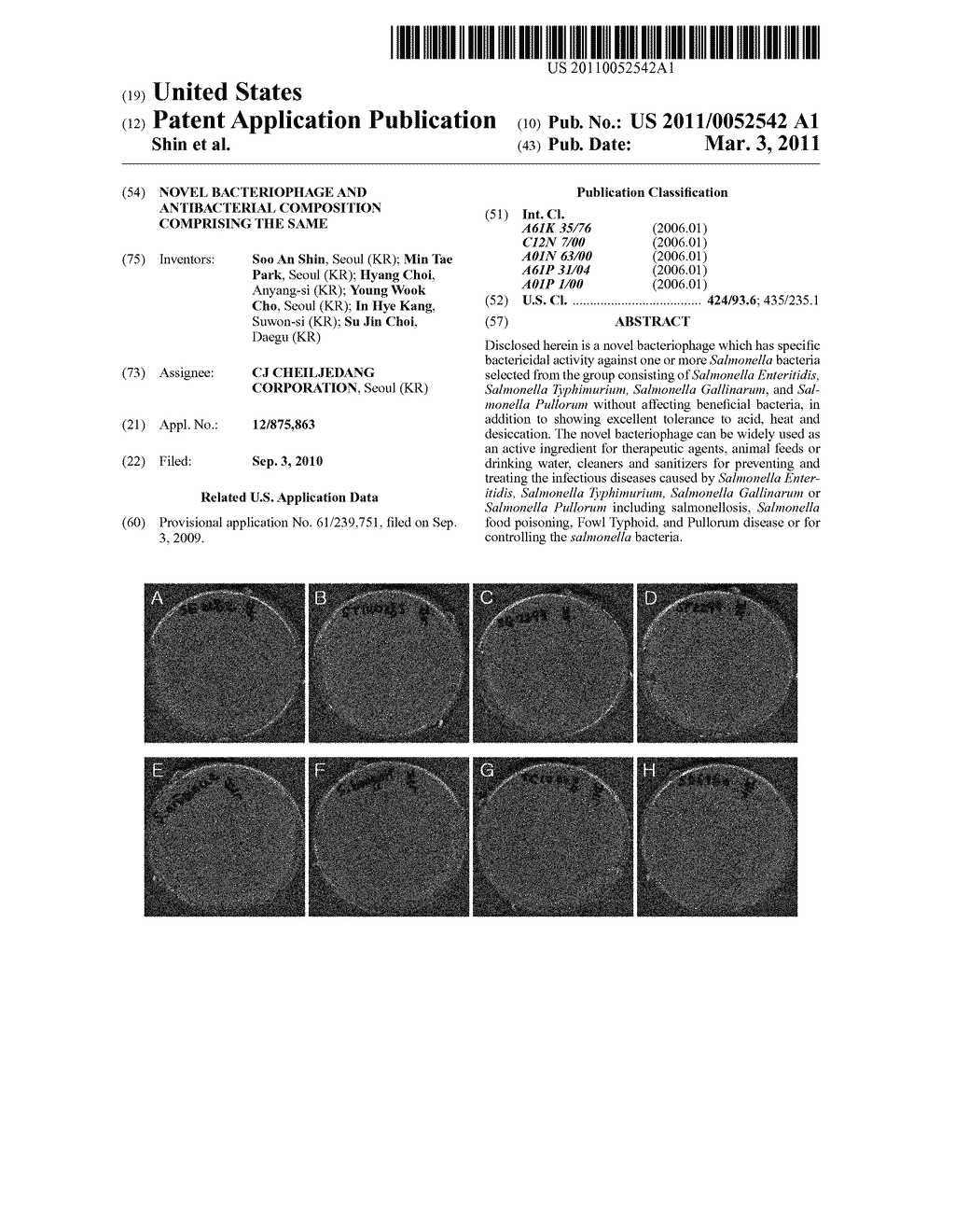 NOVEL BACTERIOPHAGE AND ANTIBACTERIAL COMPOSITION COMPRISING THE SAME - diagram, schematic, and image 01