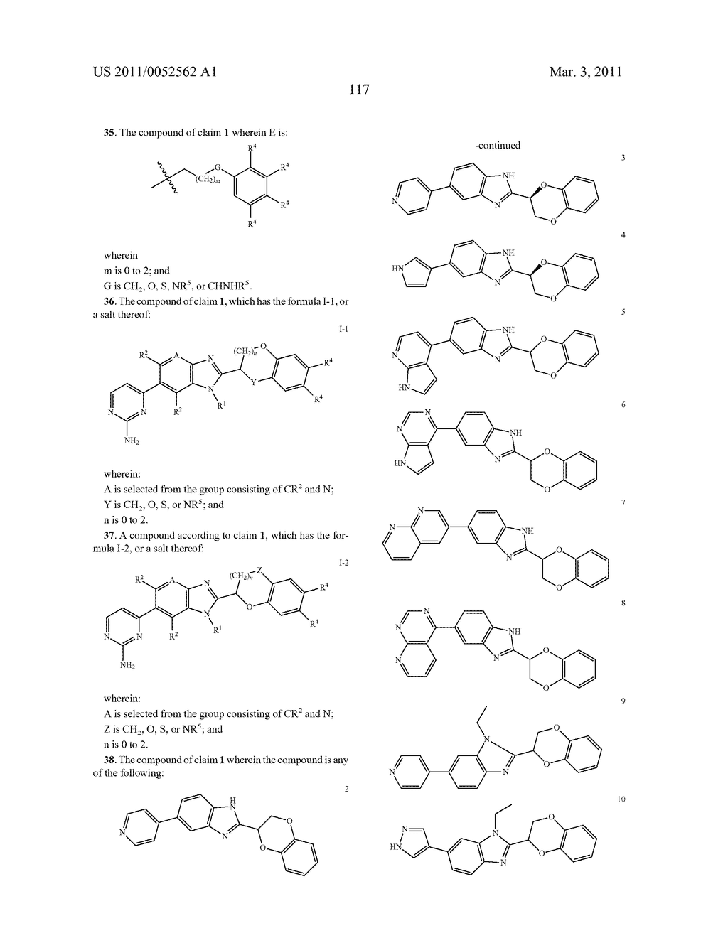 BENZIMIDAZOLES AND ANALOGS AS RHO KINASE INHIBITORS - diagram, schematic, and image 118