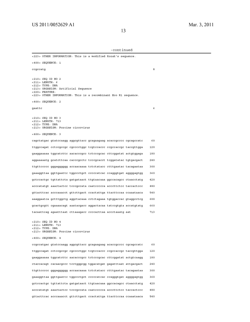 METHODS OF REDUCING CONCOMITANT INFECTIONS IN PIGS WITH A PCV2 ANTIGEN - diagram, schematic, and image 15