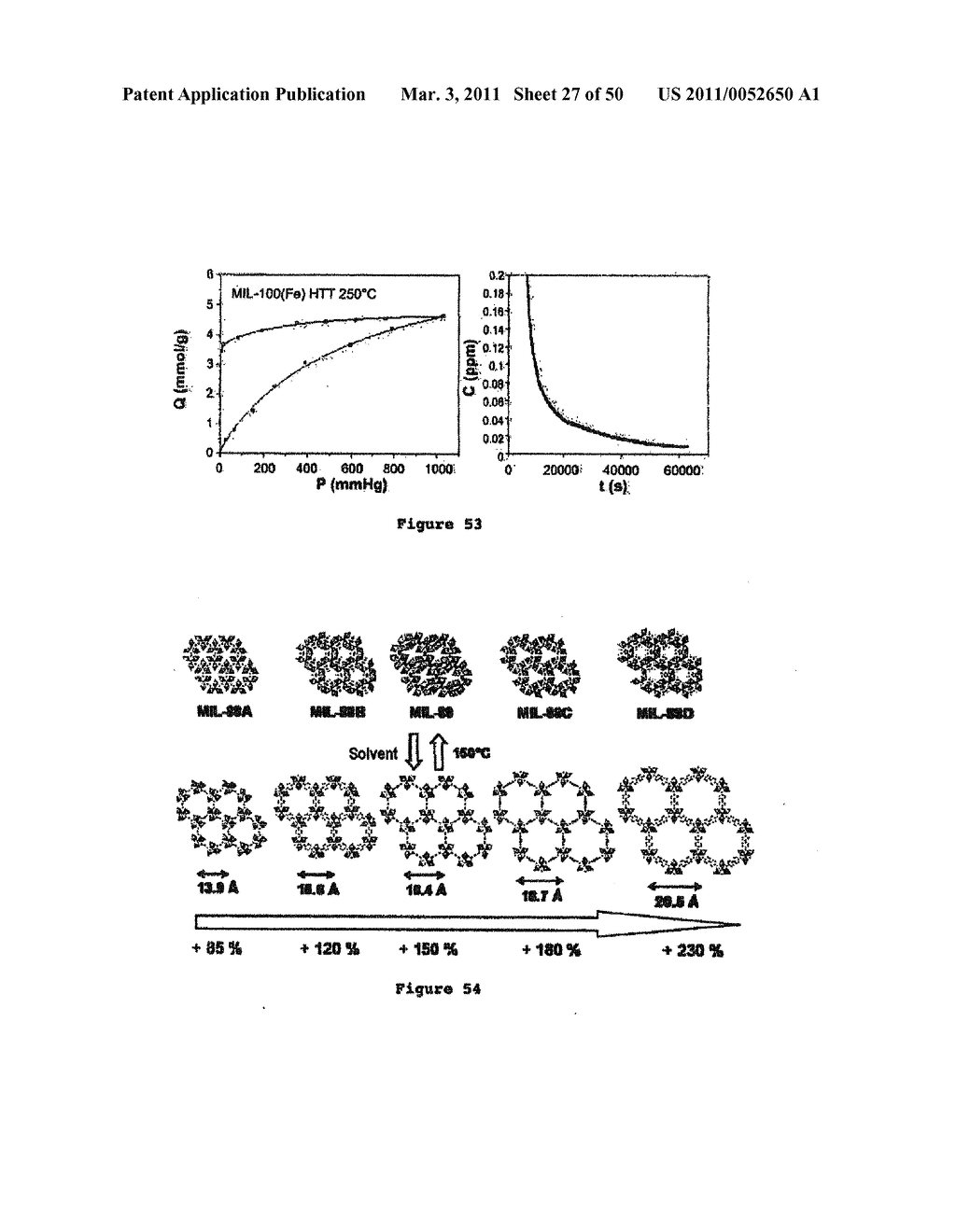 POROUS CRYSTALLINE HYBRID SOLID FOR ADSORBING AND RELEASING GAS OF BIOLOGICAL INTEREST - diagram, schematic, and image 28