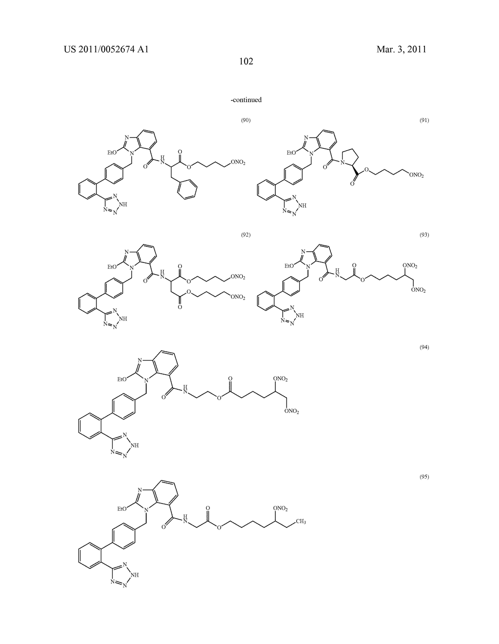 ANGIOTENSIN II RECEPTOR BLOCKER DERIVATIVES - diagram, schematic, and image 103