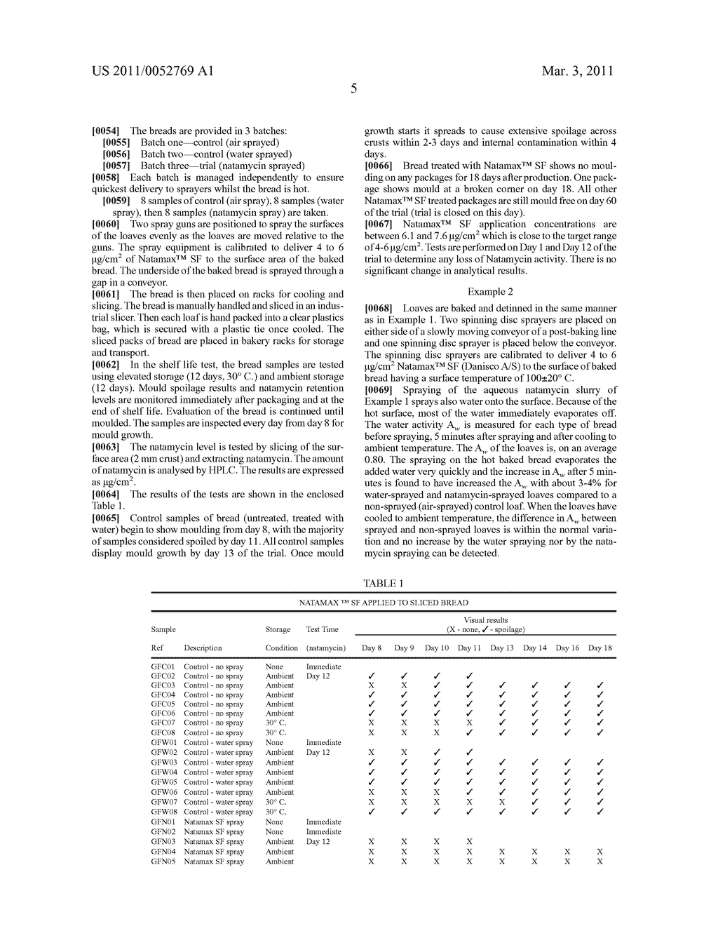 PROCESS FOR SPRAYING NATAMYCIN ONTO BAKERY PRODUCTS AND USE OF HEAT FOR THE REMOVAL OF SOLVENT FROM BAKED PRODUCTS - diagram, schematic, and image 06