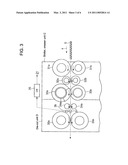 GLUING METHOD AND DEVICE OF CORRUGATED BOARD SHEET diagram and image