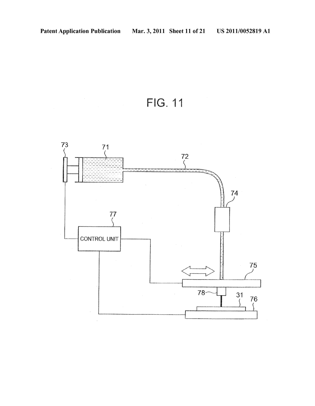 APPLICATION DEVICE AND METHOD OF PRODUCING APPLICATION LAYER USING SAME - diagram, schematic, and image 12