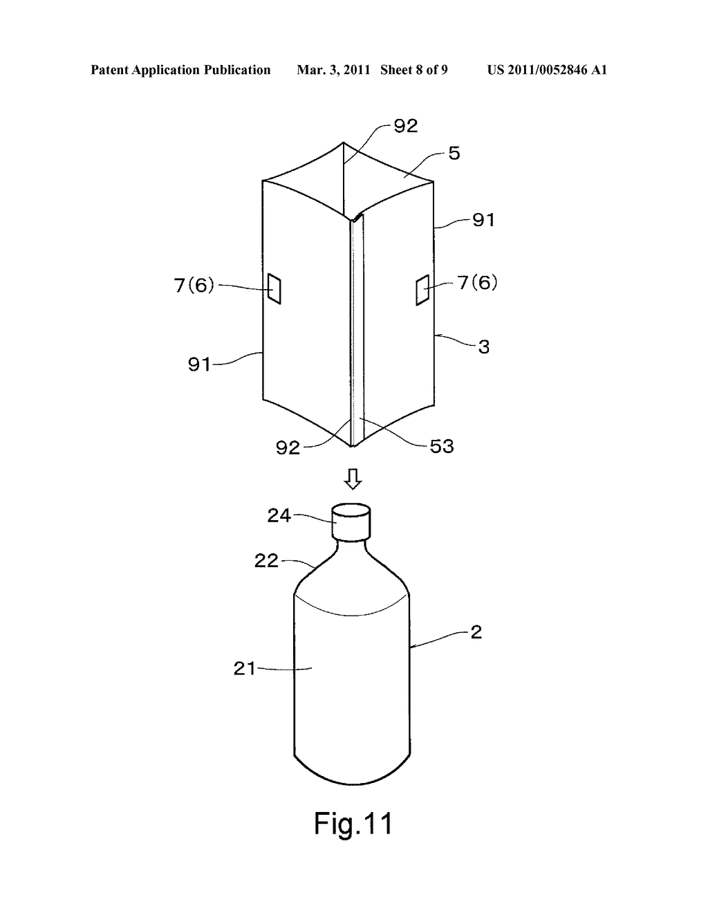 HEAT-SHRINKABLE CYLINDRICAL LABEL, LONG CYLINDRICAL BODY, AND CYLINDRICAL-LABEL-ATTACHED ARTICLE - diagram, schematic, and image 09