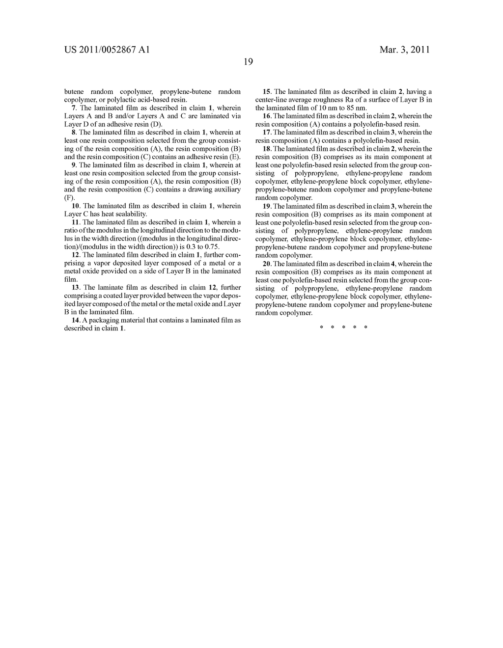 LAMINATED FILM AND PACKAGING MATERIAL COMPOSED OF THE SAME - diagram, schematic, and image 20