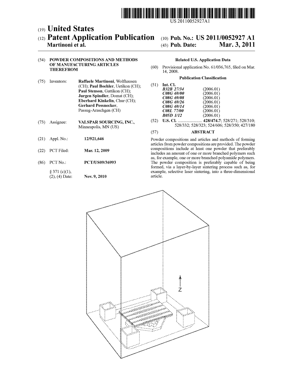 Powder Compositions and Methods of Manufacturing Articles Therefrom - diagram, schematic, and image 01