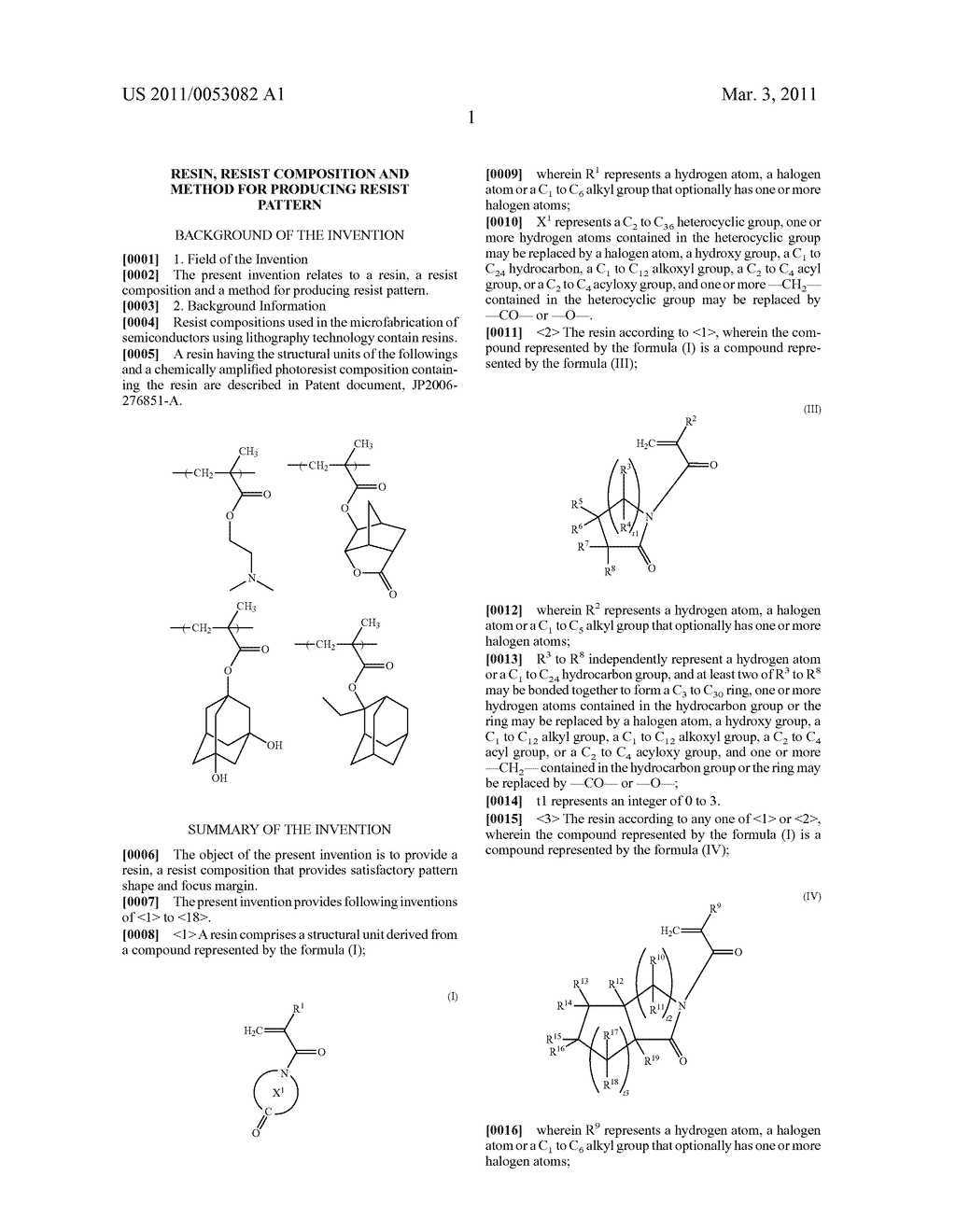 RESIN, RESIST COMPOSITION AND METHOD FOR PRODUCING RESIST PATTERN - diagram, schematic, and image 02