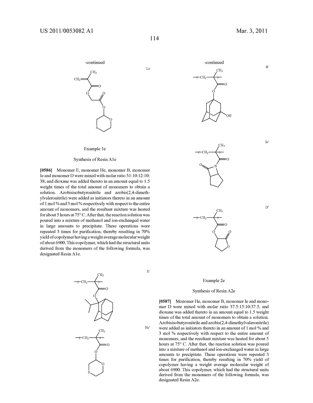 RESIN, RESIST COMPOSITION AND METHOD FOR PRODUCING RESIST PATTERN - diagram, schematic, and image 115