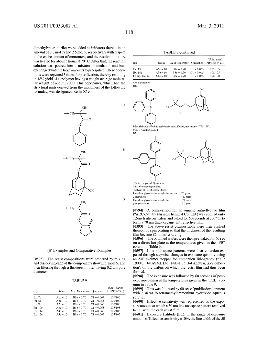 RESIN, RESIST COMPOSITION AND METHOD FOR PRODUCING RESIST PATTERN - diagram, schematic, and image 119