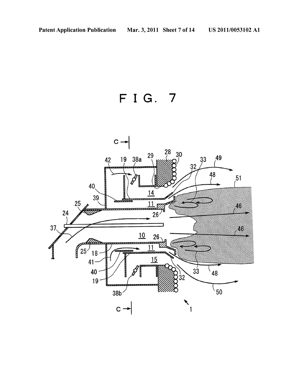 SOLID FUEL BURNER, COMBUSTION APPARATUS USING SOLID FUEL BURNER, AND METHOD OF OPERATING THE COMBUSTION APPARATUS - diagram, schematic, and image 08