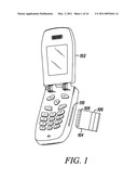 MOBILE DEVICE WITH TRANSACTION CARD IN ADD-ON SLOT diagram and image