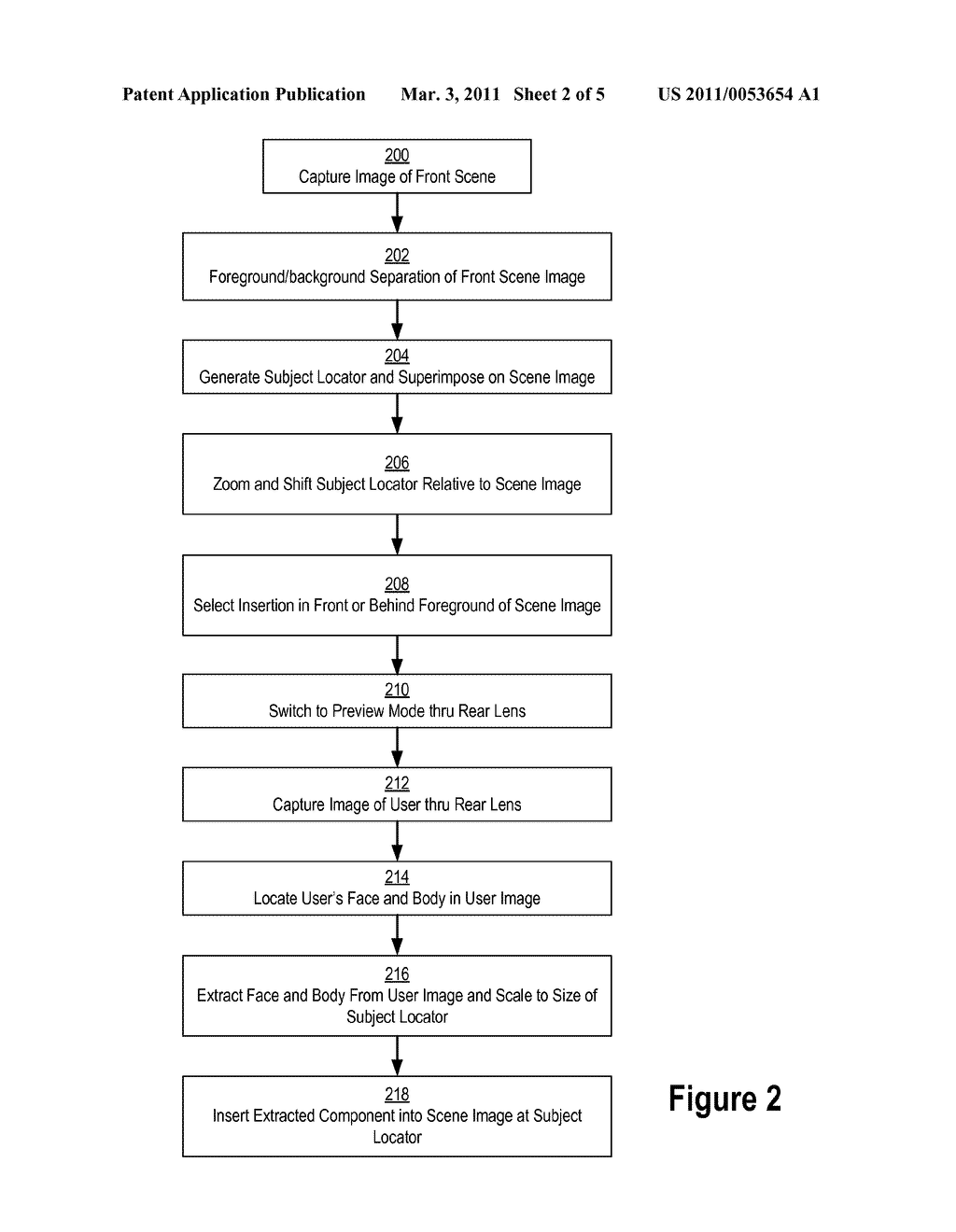 Method of Making a Digital Camera Image of a Scene Including the Camera User - diagram, schematic, and image 03