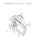 MOBILE COMMUNICATION DEVICE WITH ERGONOMIC FEATURE diagram and image