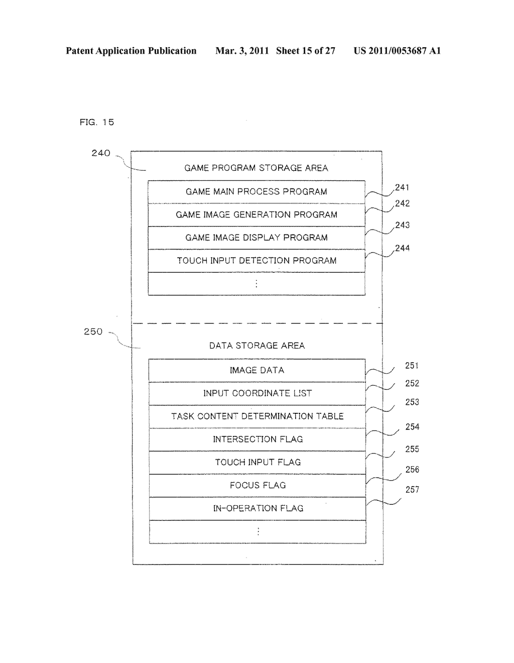 STORAGE MEDIUM HAVING GAME PROGRAM STORED THEREON AND GAME APPARATUS - diagram, schematic, and image 16