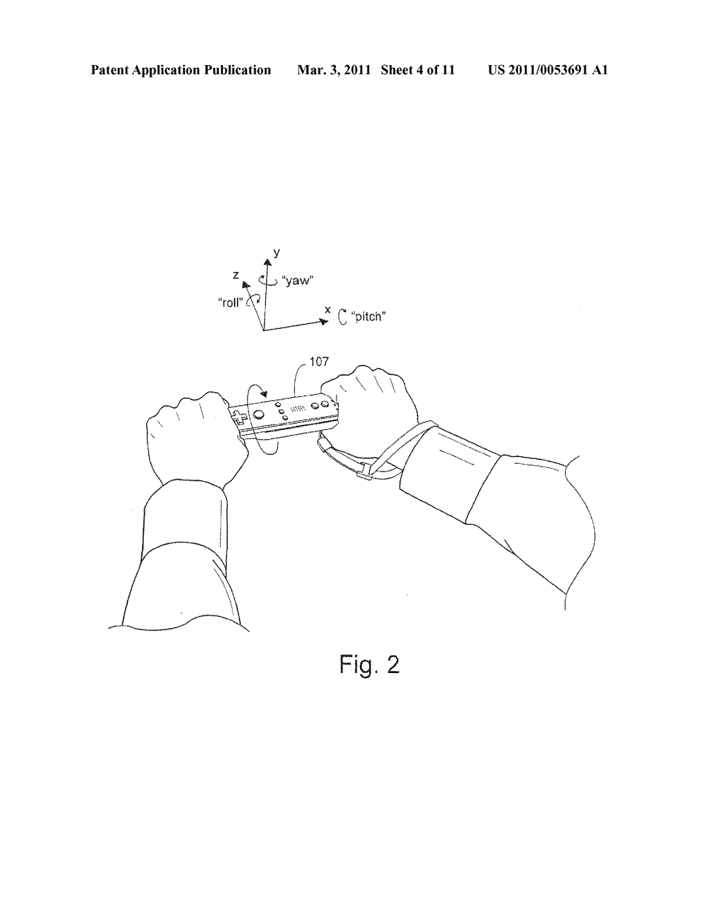 Simulated Handlebar Twist-Grip Control of a Simulated Vehicle Using a Hand-Held Inertial Sensing Remote Controller - diagram, schematic, and image 05