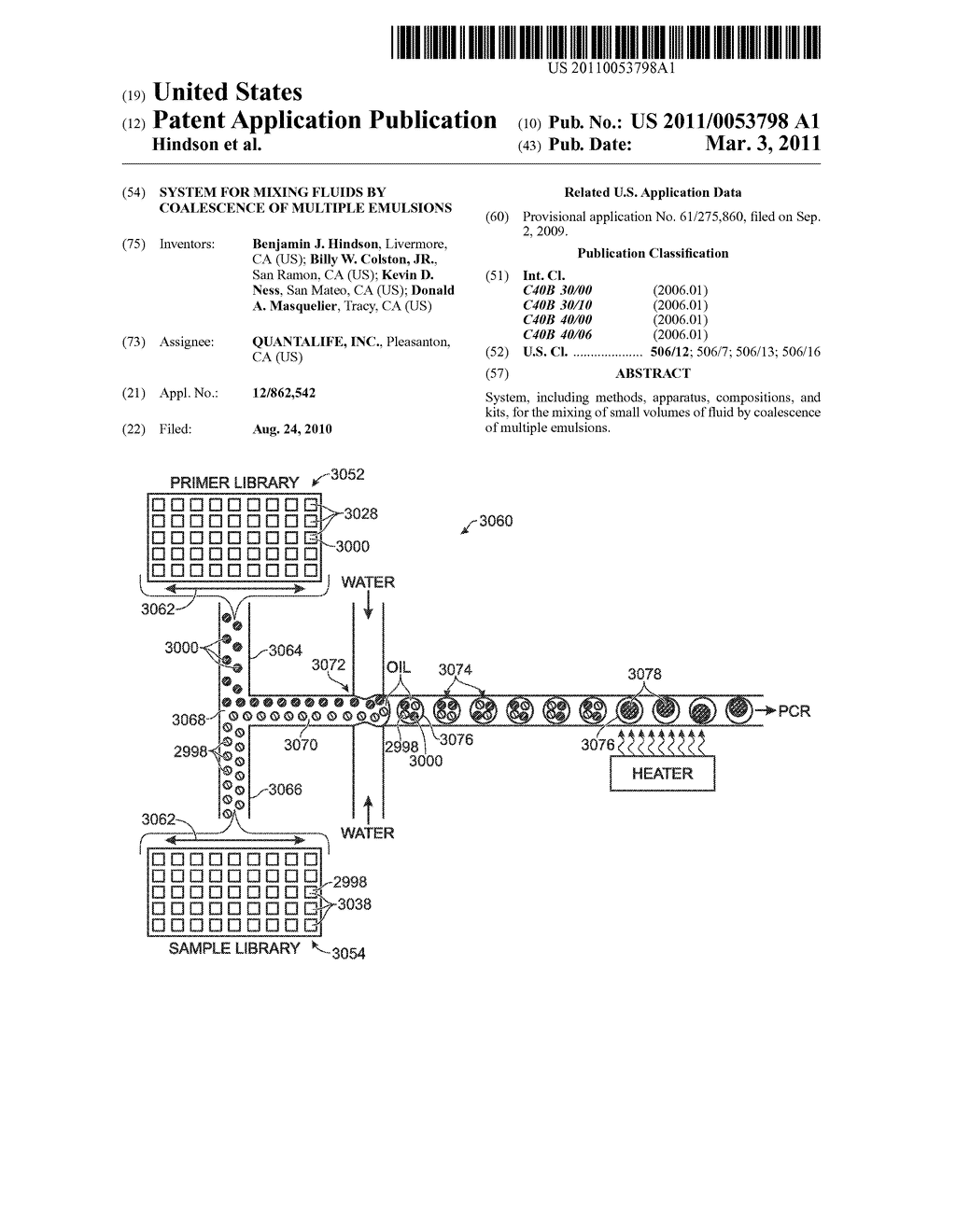 SYSTEM FOR MIXING FLUIDS BY COALESCENCE OF MULTIPLE EMULSIONS - diagram, schematic, and image 01