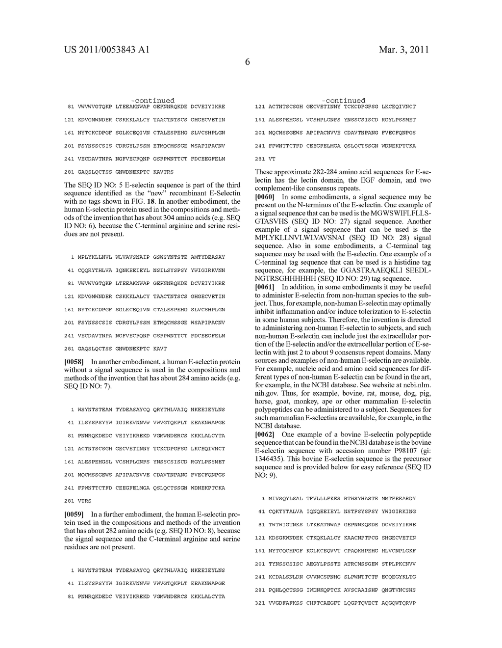 E-SELECTIN COMPOSITIONS AND USE THEREOF FOR INDUCING E-SELECTIN TOLERANCE - diagram, schematic, and image 29