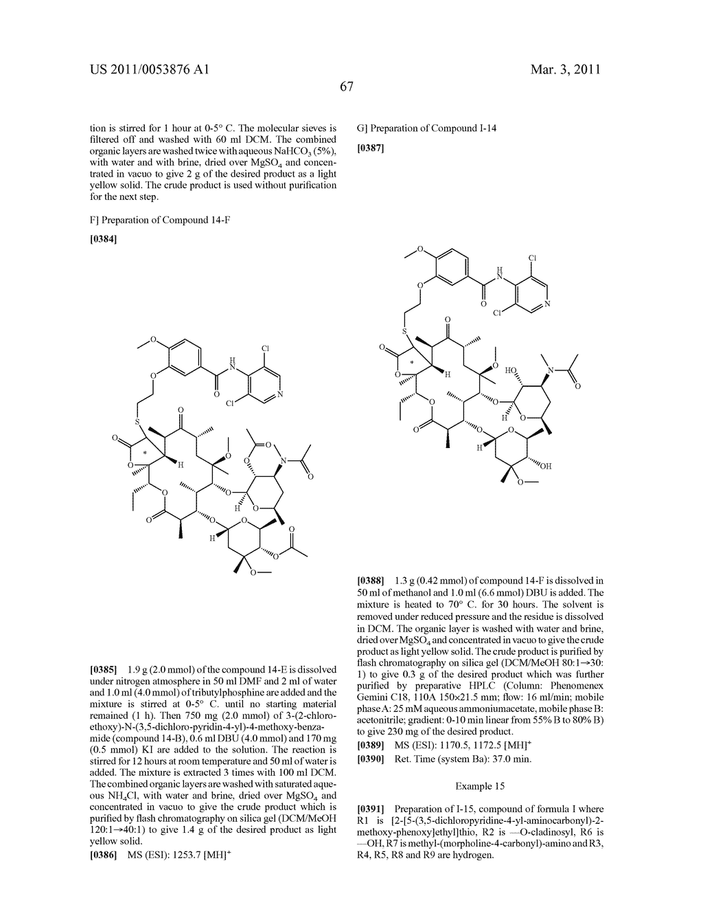  MACROLIDES AND THEIR USE - diagram, schematic, and image 68