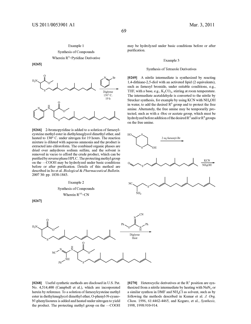 ACETYL MIMIC COMPOUNDS FOR THE INHIBITION OF ISOPRENYL-S-CYSTEINYL METHYLTRANSFERASE - diagram, schematic, and image 70