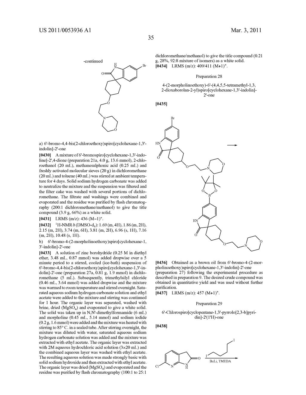  SUBSTITUTED SPIRO[CYCLOALKYL-1,3'-INDOL]-2'(1'H)-ONE DERIVATIVES AND THEIR USE AS P38 MITOGEN-ACTIVATED KINASE INHIBITORS - diagram, schematic, and image 36