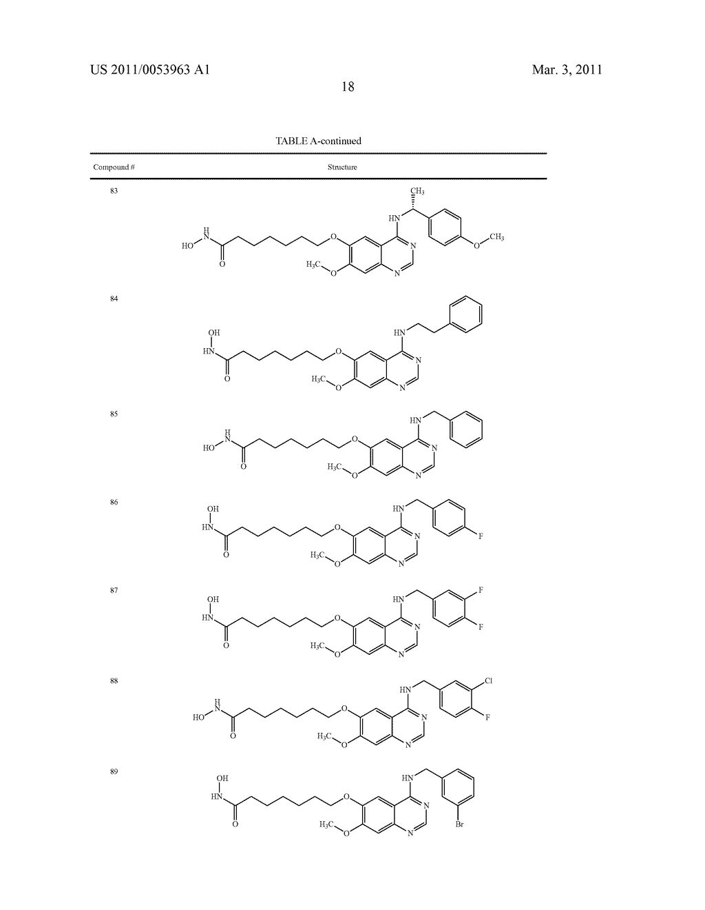 TARTRATE SALTS OF QUINAZOLINE BASED EGFR INHIBITORS CONTAINING A ZINC BINDING MOIETY - diagram, schematic, and image 39