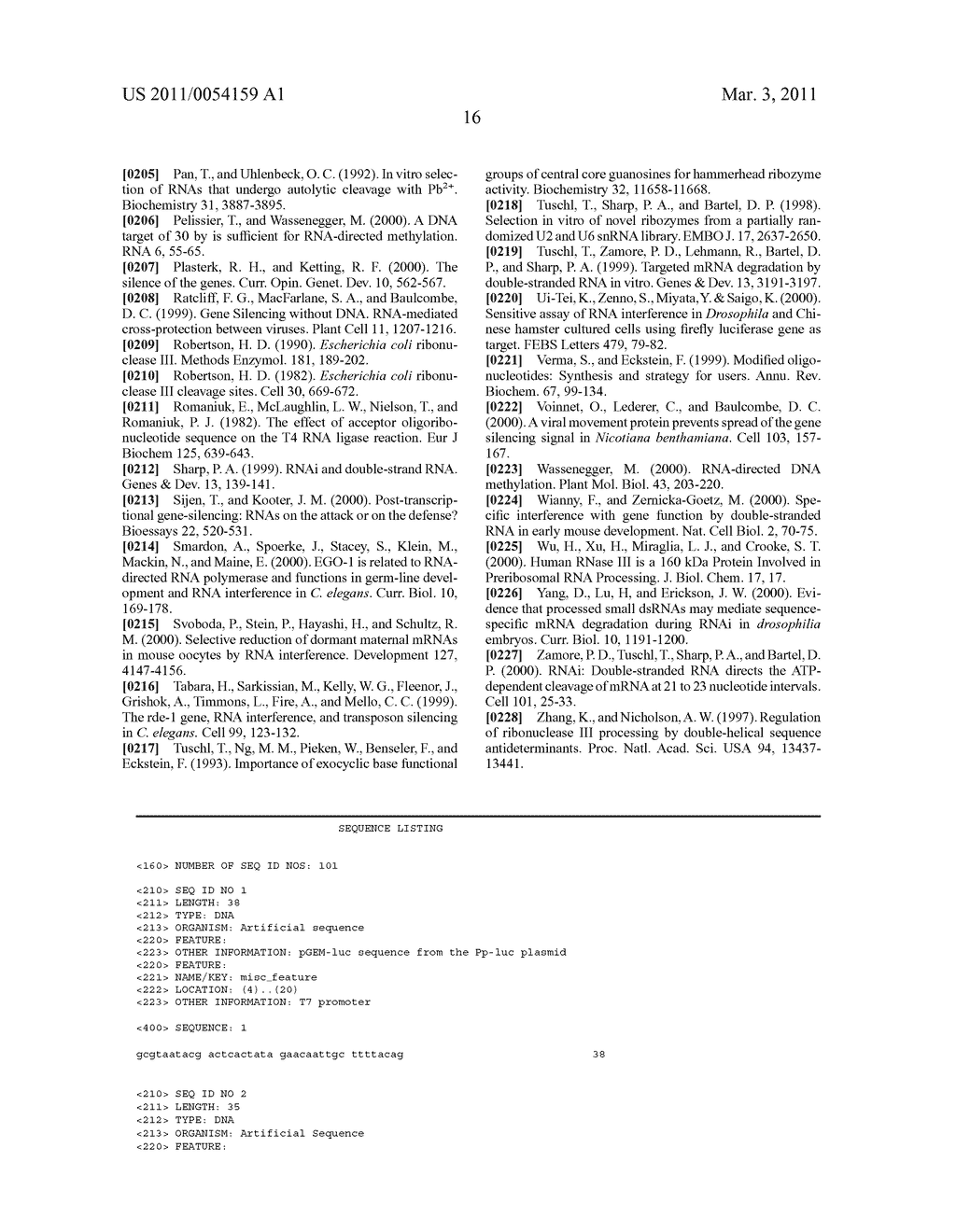 RNA INTERFERENCE MEDIATING SMALL RNA MOLECULES - diagram, schematic, and image 56