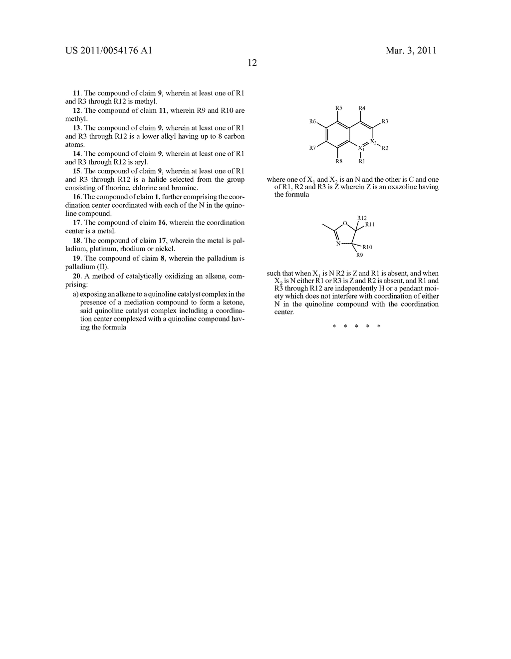 QUINOLINE-OXAZOLINE COMPOUNDS AND THEIR USE IN OXIDATION SYNTHESIS - diagram, schematic, and image 15