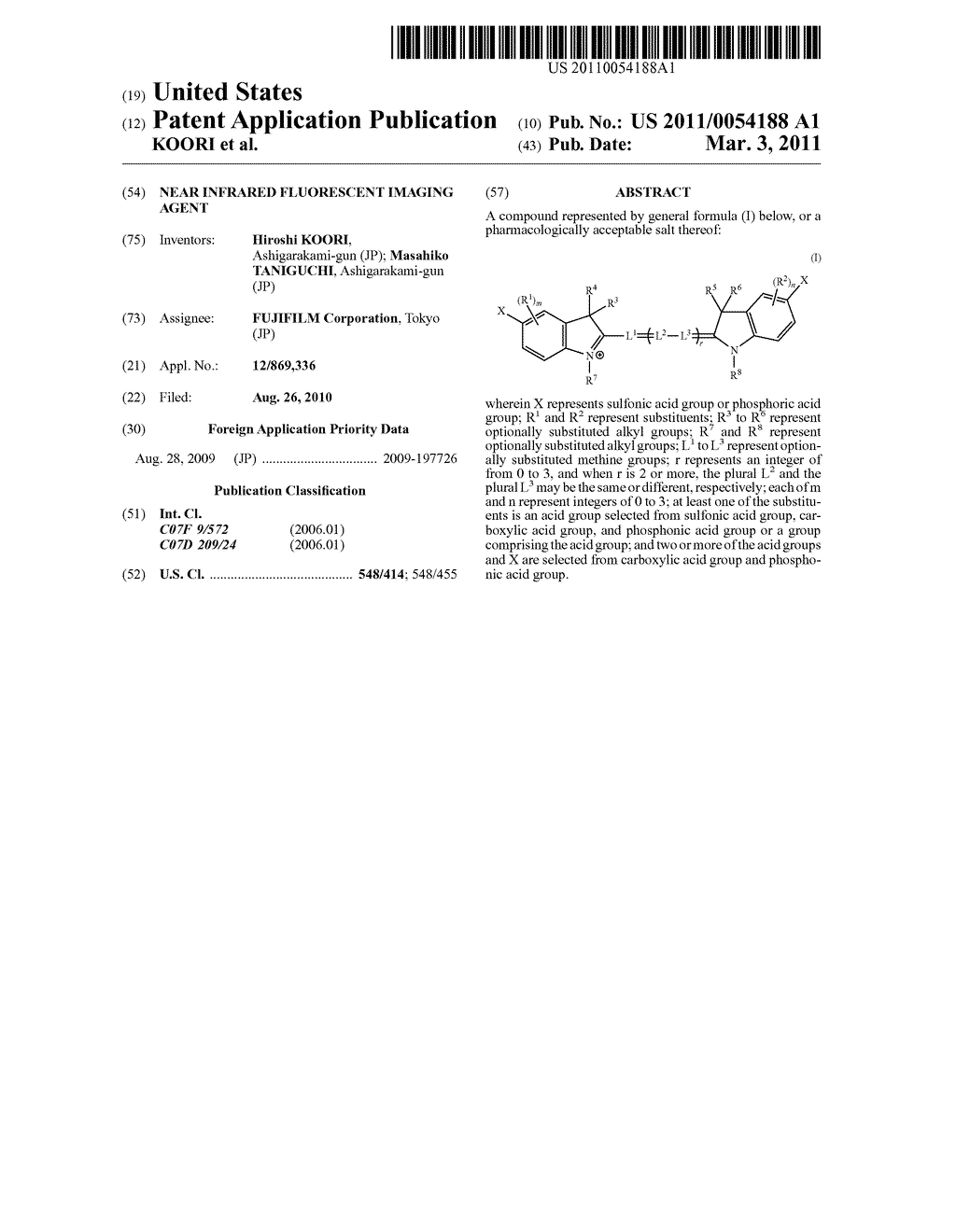 NEAR INFRARED FLUORESCENT IMAGING AGENT - diagram, schematic, and image 01