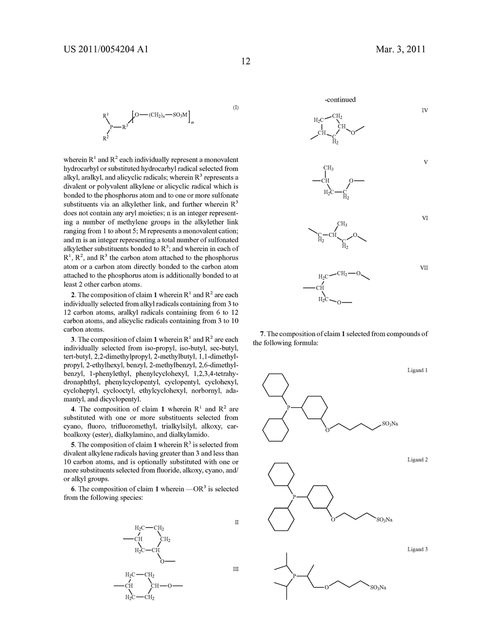 SULFONATED ORGANOPHOSPHINE COMPOUNDS AND USE THEREOF IN HYDROFORMYLATION PROCESSES - diagram, schematic, and image 14