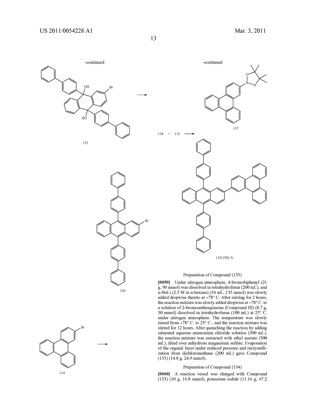 BLUE ELECTROLUMINESCENT COMPOUNDS WITH HIGH EFFICIENCY AND DISPLAY DEVICE USING THE SAME - diagram, schematic, and image 14