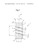 ELASTIC ELEMENT FOR THE USE IN A STABILIZATION DEVICE FOR BONES AND VERTEBRAE AND METHOD FOR THE MANUFACTURE OF SUCH ELASTIC ELEMENT diagram and image