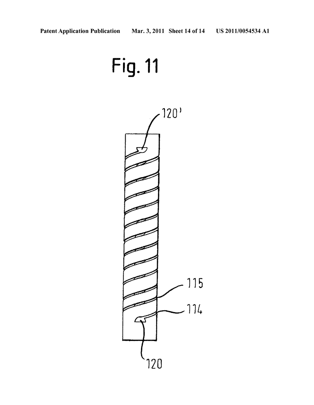 ELASTIC ELEMENT FOR THE USE IN A STABILIZATION DEVICE FOR BONES AND VERTEBRAE AND METHOD FOR THE MANUFACTURE OF SUCH ELASTIC ELEMENT - diagram, schematic, and image 15