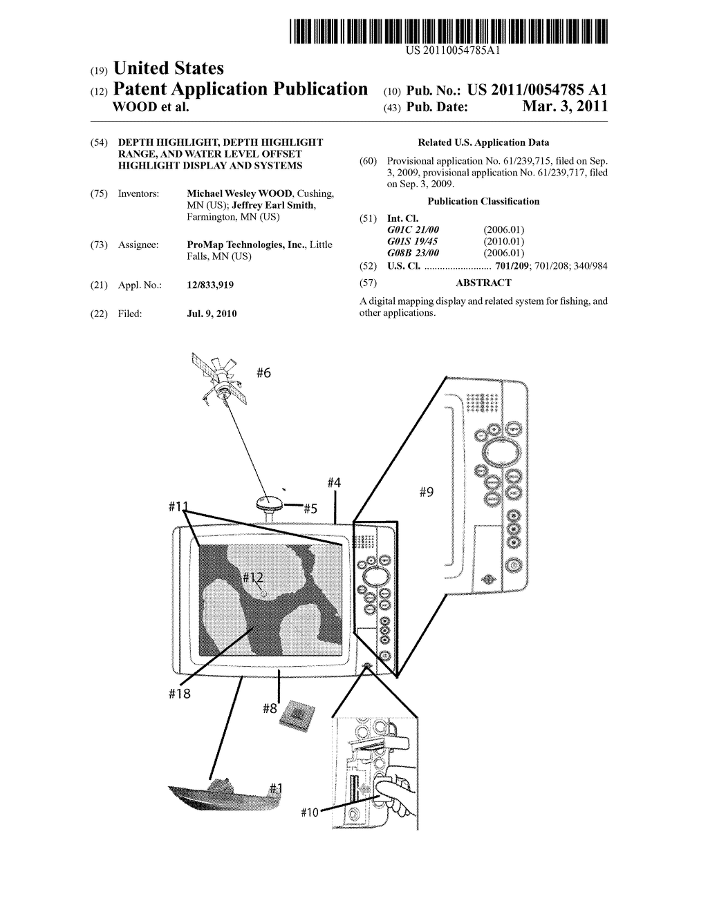 DEPTH HIGHLIGHT, DEPTH HIGHLIGHT RANGE, AND WATER LEVEL OFFSET HIGHLIGHT DISPLAY AND SYSTEMS - diagram, schematic, and image 01