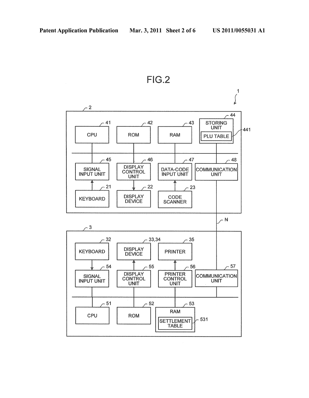 REGISTRATION TERMINAL, SETTLEMENT TERMINAL, TRANSACTION CONTENT CHANGING METHOD, AND COMMODITY SALES PROCESSING APPARATUS - diagram, schematic, and image 03