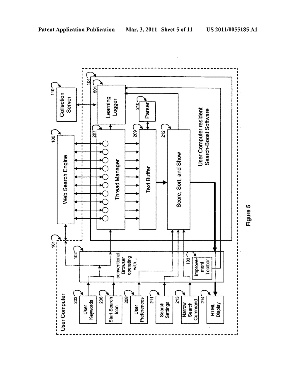 Interactive user-controlled search direction for retrieved information in an information search system - diagram, schematic, and image 06