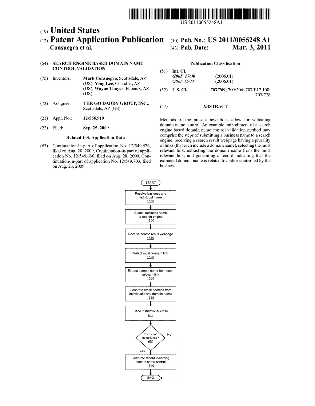 SEARCH ENGINE BASED DOMAIN NAME CONTROL VALIDATION - diagram, schematic, and image 01