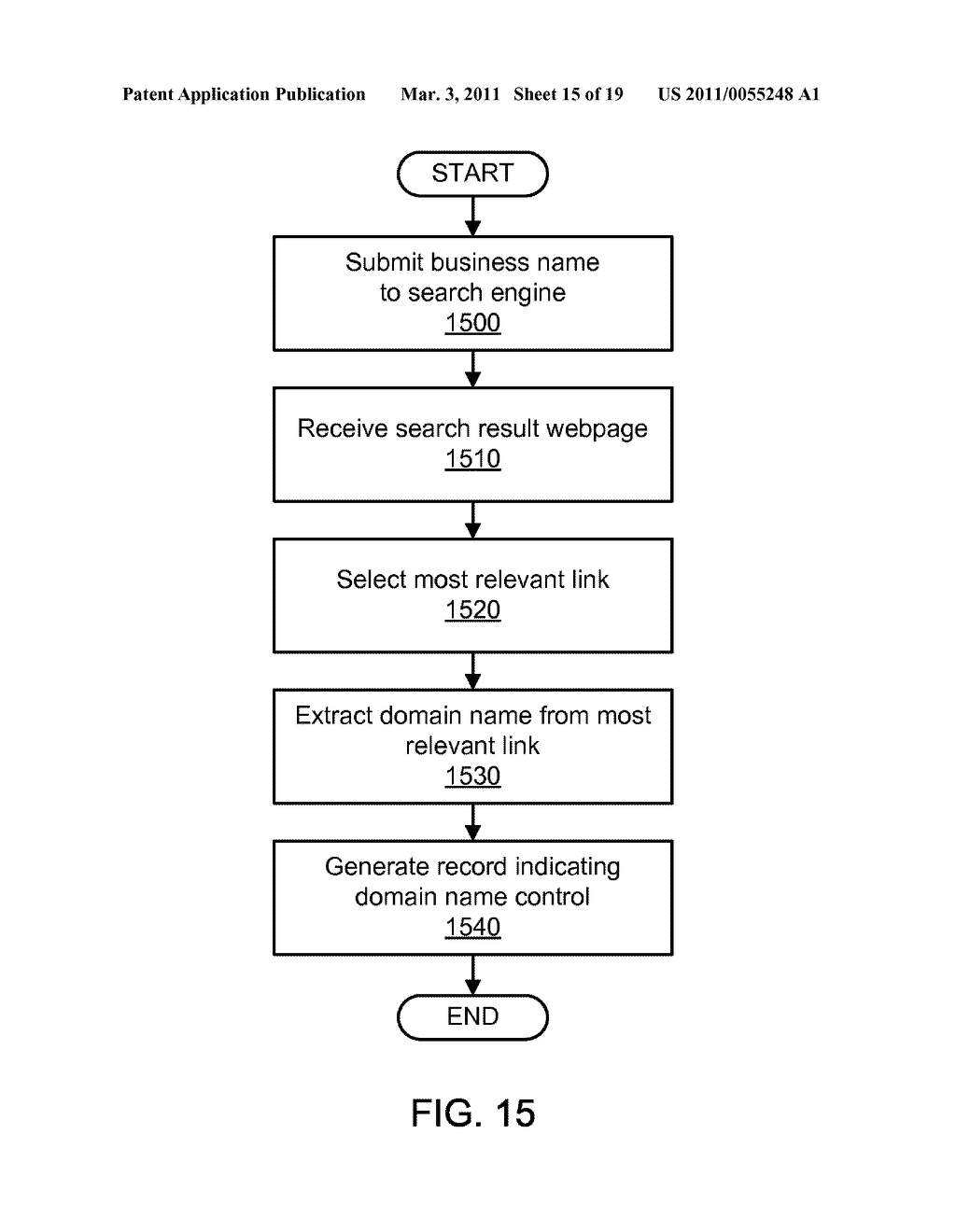 SEARCH ENGINE BASED DOMAIN NAME CONTROL VALIDATION - diagram, schematic, and image 16