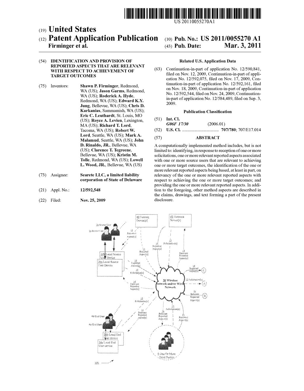 Identification and provision of reported aspects that are relevant with respect to achievement of target outcomes - diagram, schematic, and image 01