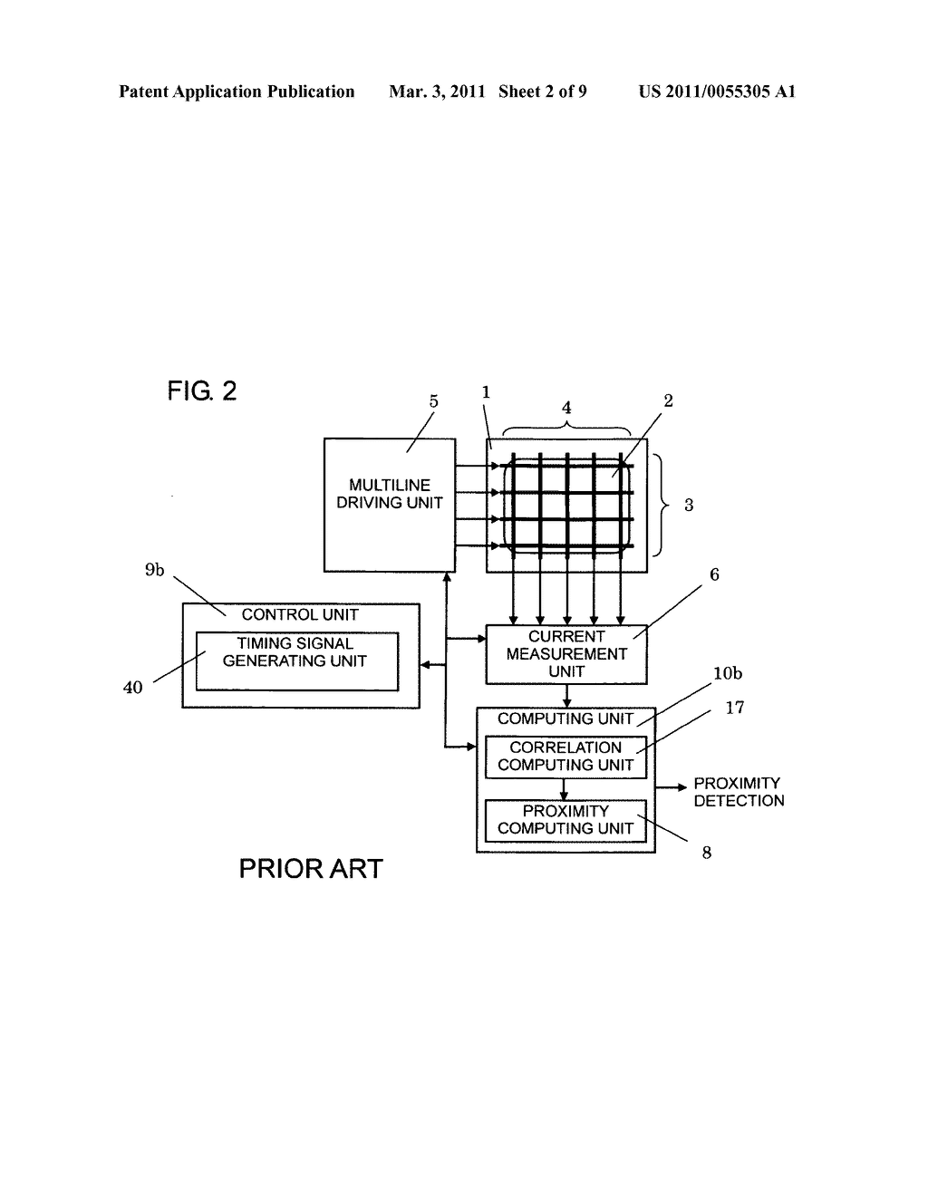 Proximity detection device and proximity detection method - diagram, schematic, and image 03