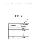 Authentication system, multifunctional peripheral and authentication server diagram and image