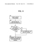 Authentication system, multifunctional peripheral and authentication server diagram and image