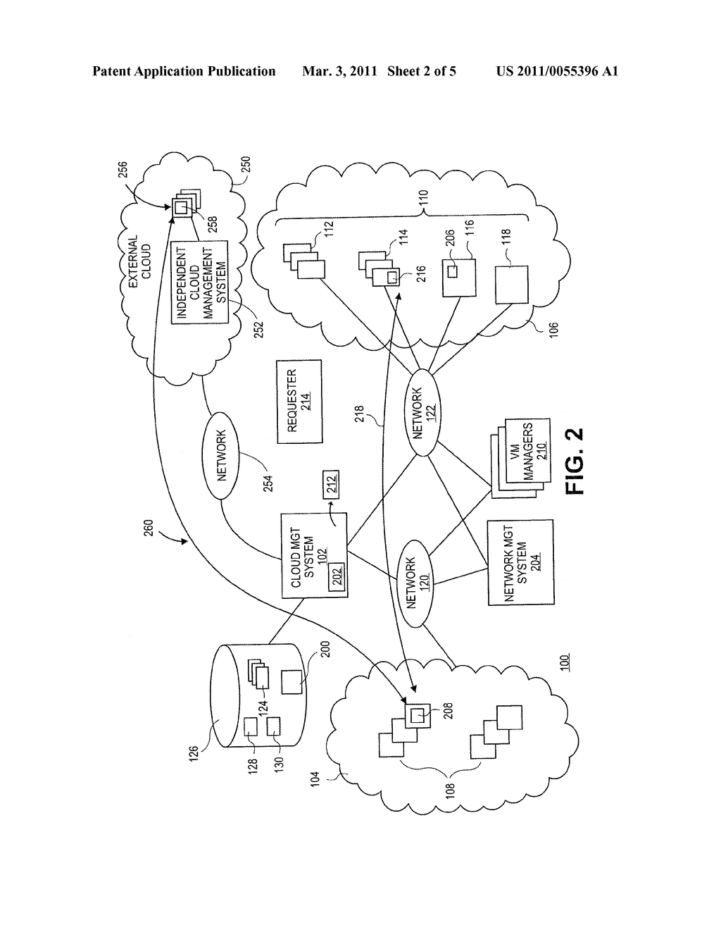 METHODS AND SYSTEMS FOR ABSTRACTING CLOUD MANAGEMENT TO ALLOW COMMUNICATION BETWEEN INDEPENDENTLY CONTROLLED CLOUDS - diagram, schematic, and image 03